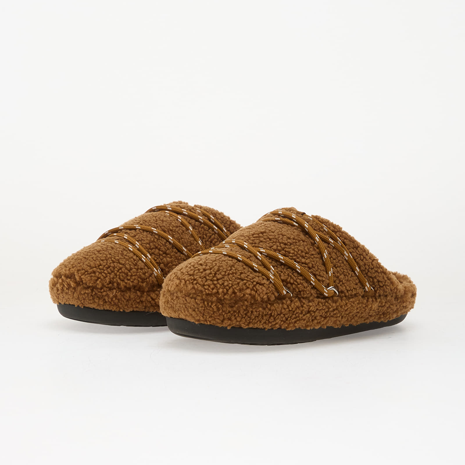 Skor för män Moon Boot Teddy Slipper Cognac