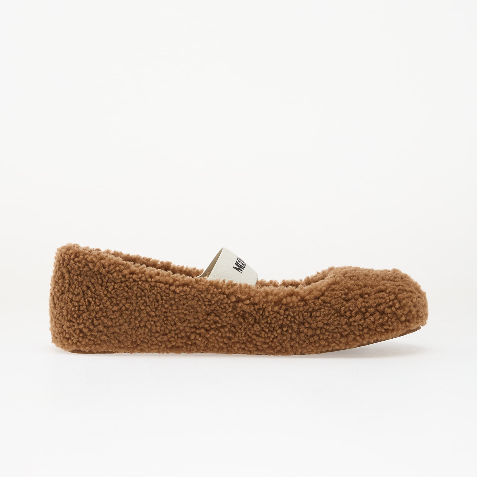 Dámské tenisky a boty Moon Boot Shearling Ballerina Cognac