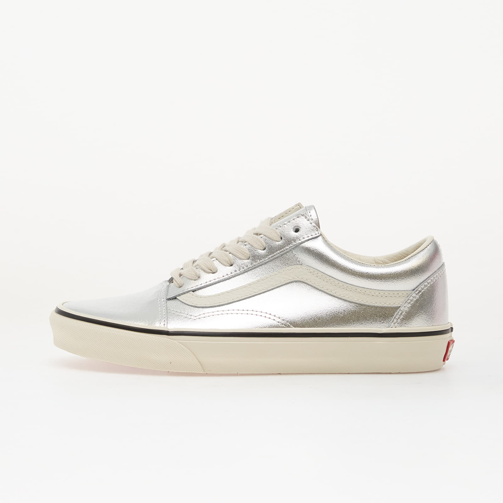 Мужская обувь Vans Old Skool Leather Metallic Silver