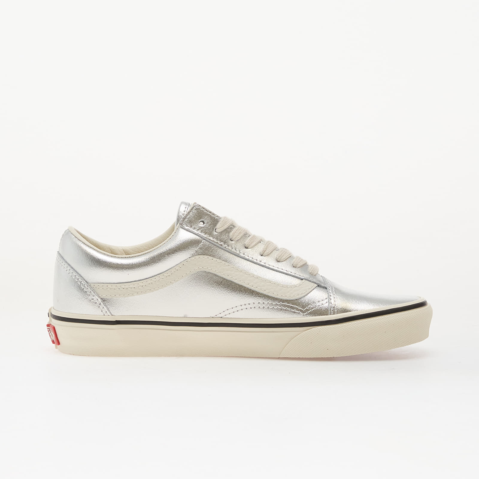Мужская обувь Vans Old Skool Leather Metallic Silver