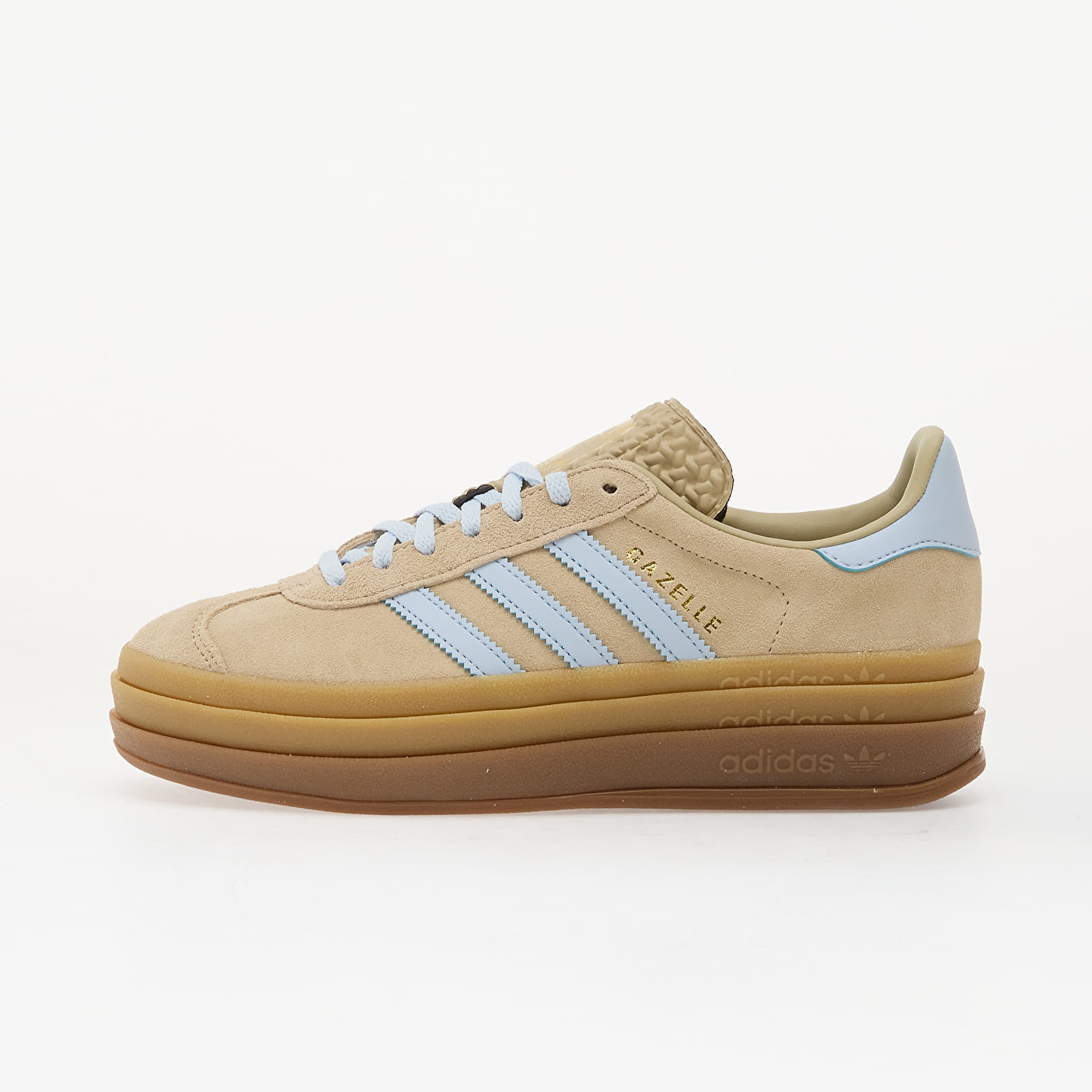 Сникърси adidas Gazelle Bold Stone Khaki/ Crystal Sky/ Gold Met. EUR 40