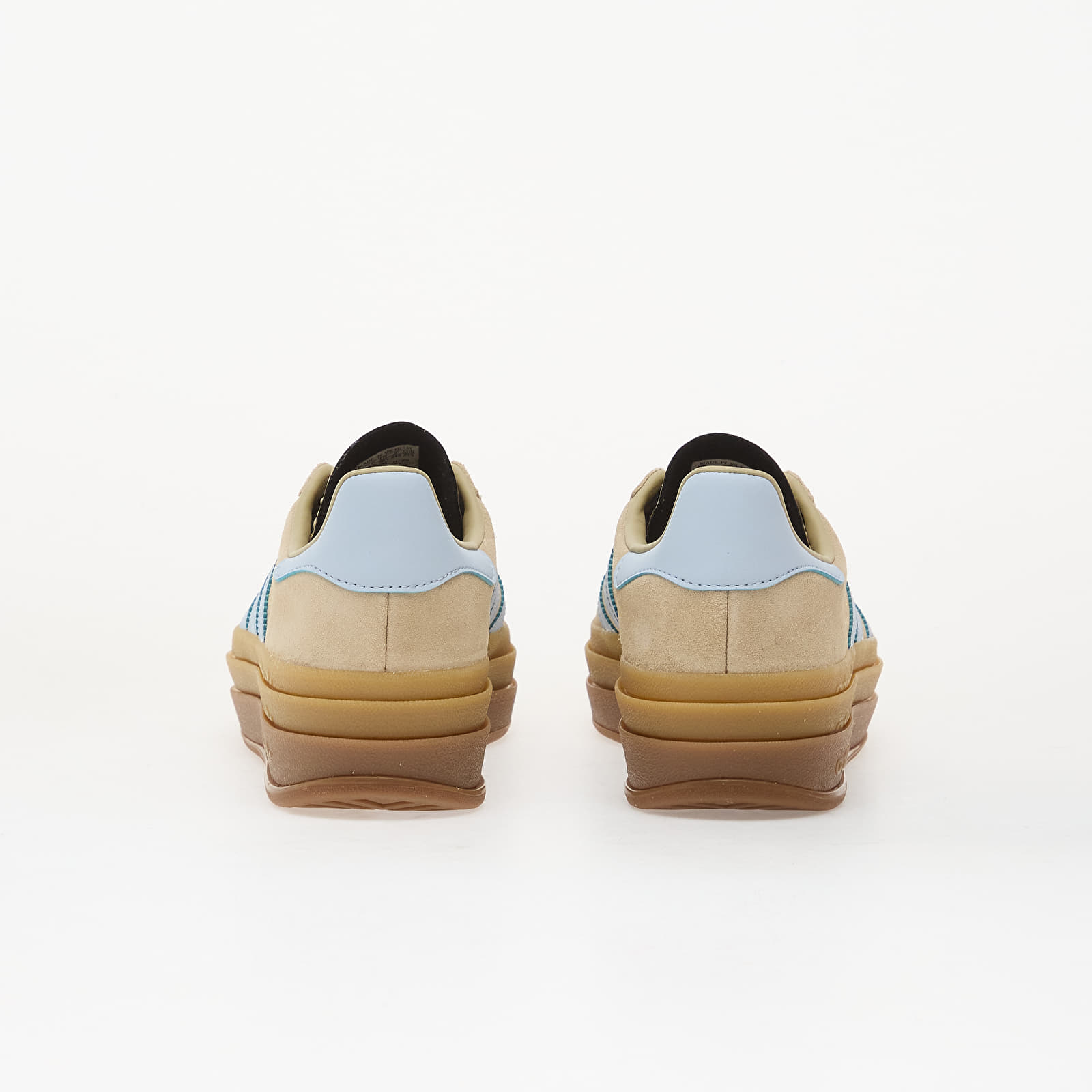 Damesko adidas Gazelle Bold Stone Khaki/ Crystal Sky/ Gold Met.