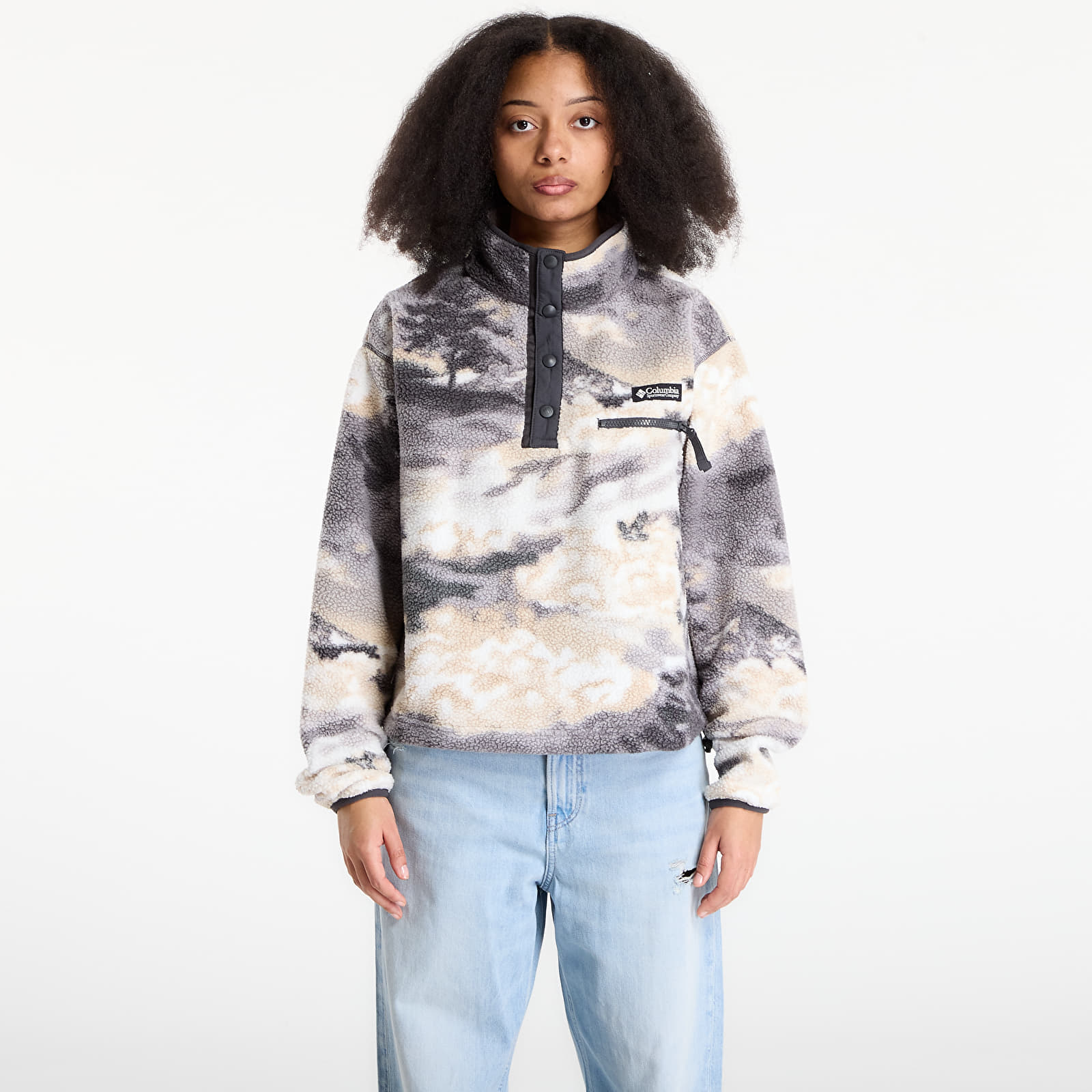 Яке Columbia Helvetia™ II Cropped Sherpa Half Snap Fleece With Print Shark/ Dreaming XS
