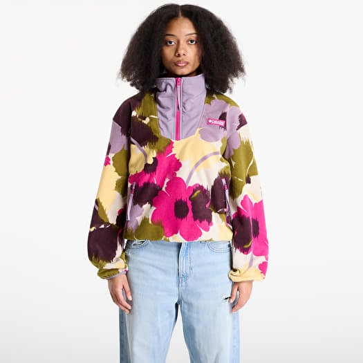 Sweatshirt Columbia Sequoia Grove™ Half Zip Fleece With Print Fuchsia/ Ikatbloom