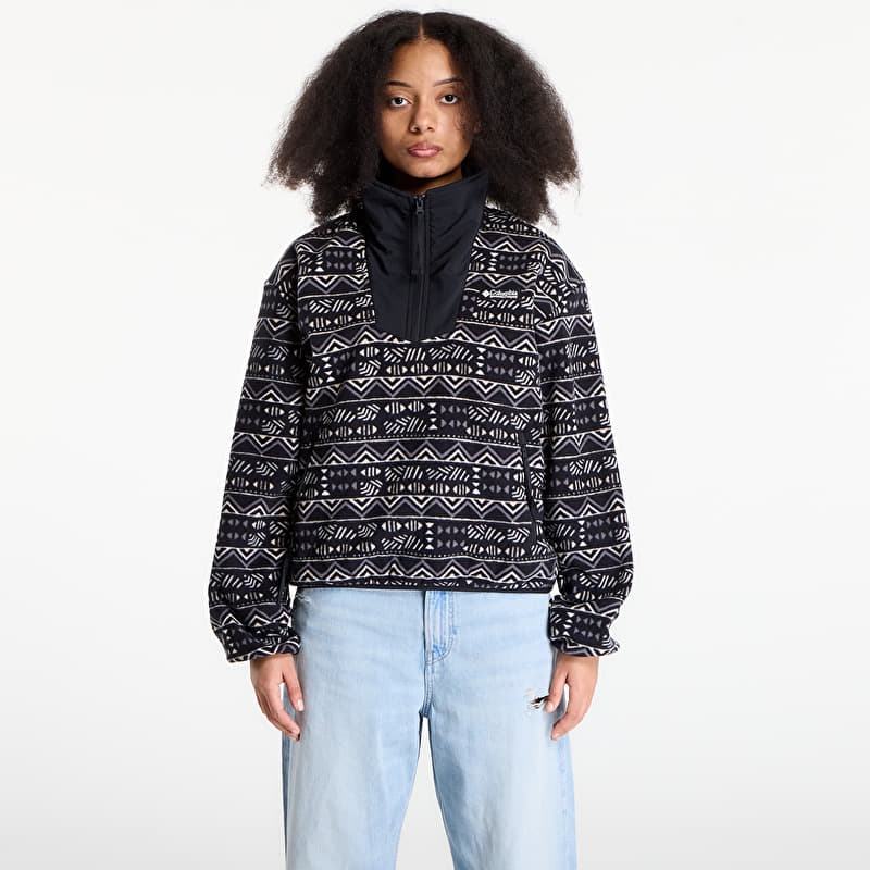 Sweatshirt Columbia Sequoia Grove™ Half Zip Fleece With Print Black/ Horizons