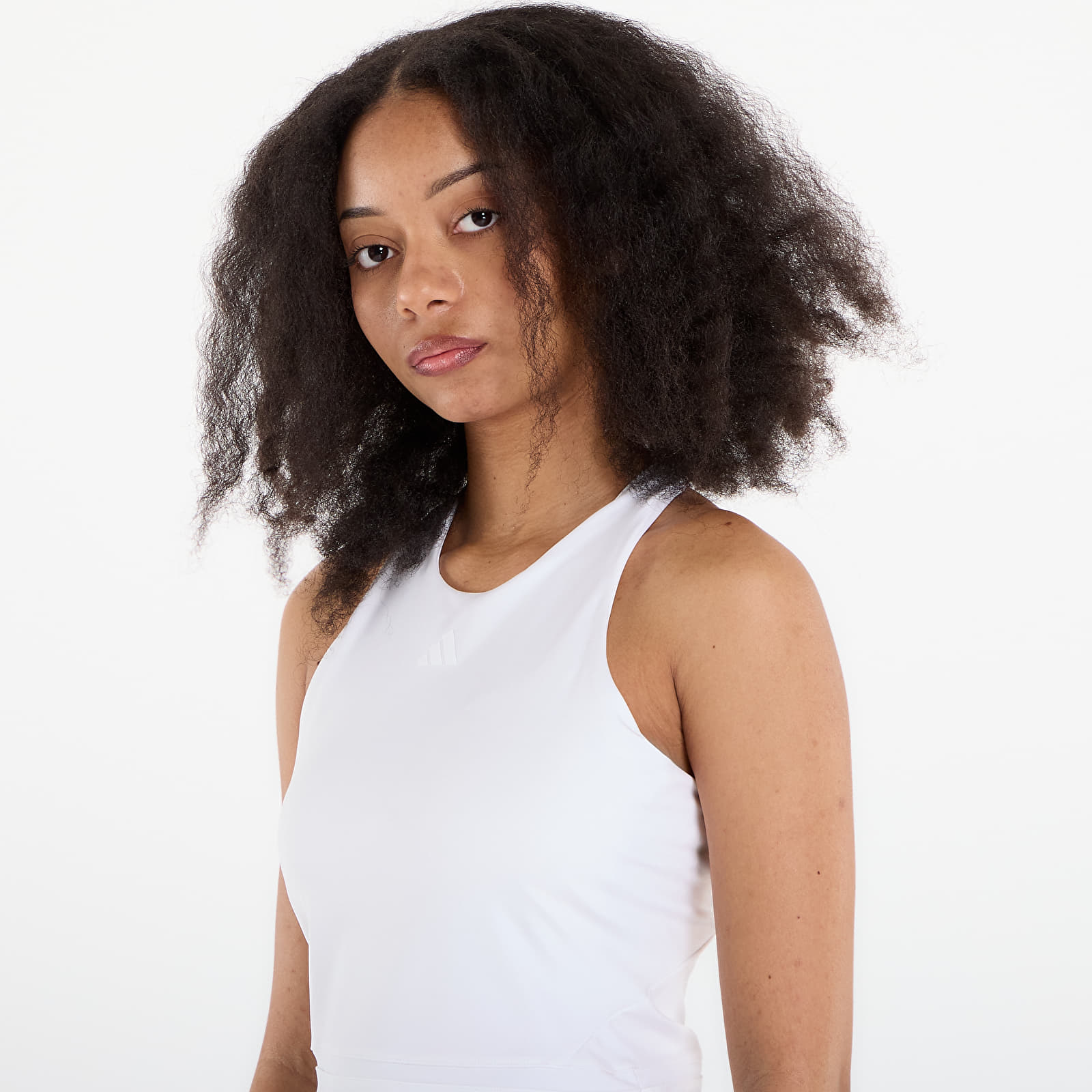 Tank Tops adidas Padel Climacool Mid-Length Y-Tank Top White