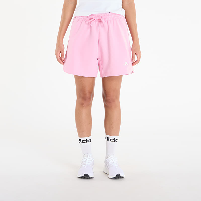 Šortky adidas 3 Stripes Studio Fleece Loose Shorts True Pink