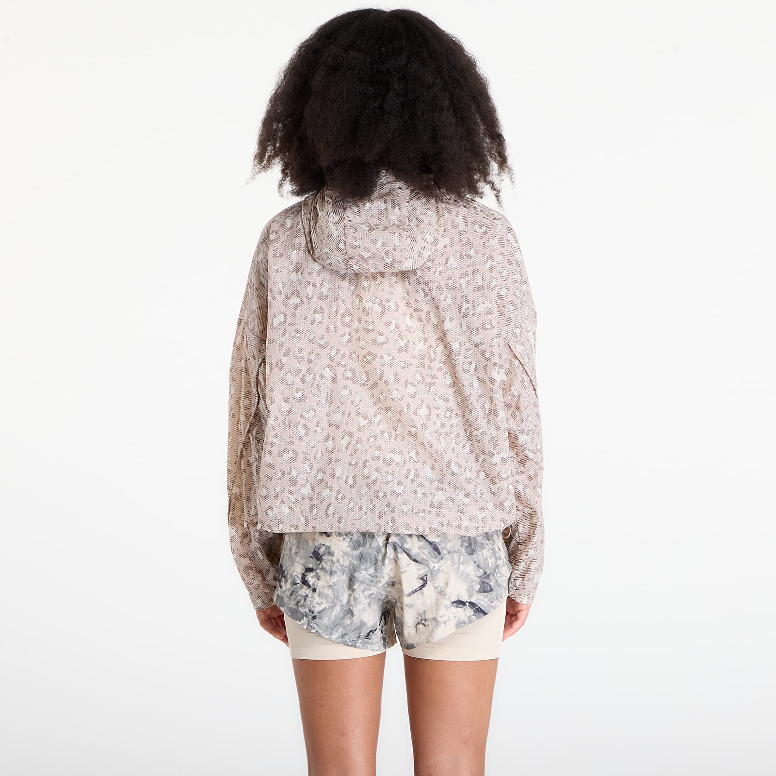 Γυναικεία σακάκια adidas Terrex Xploric Clima365 Printed Wind Anorak Wonder Alumina/ Wonder Taupe/ Trace Brown