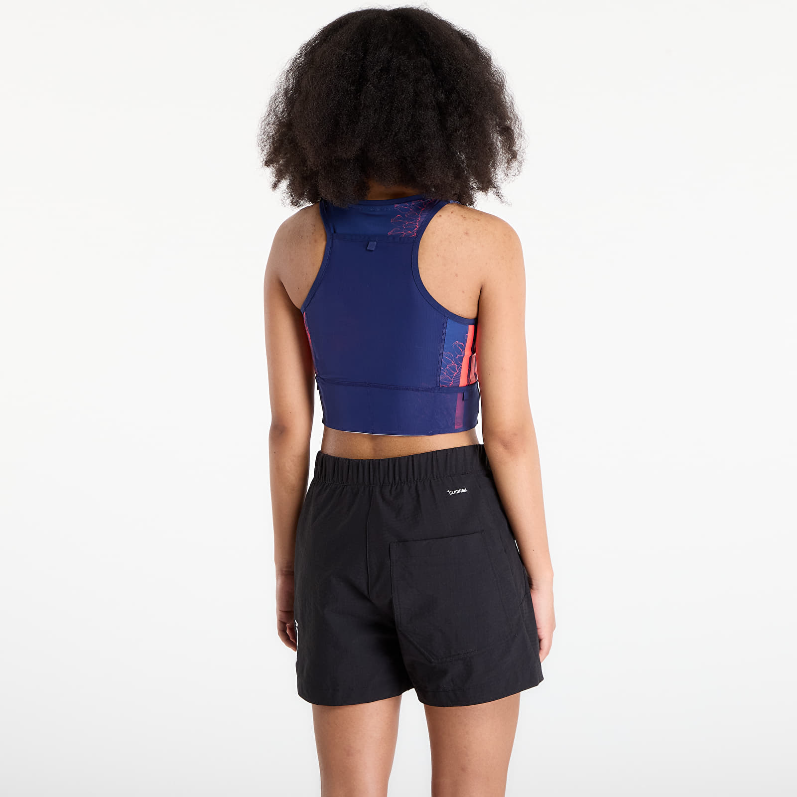 Tops für Frauen adidas Adizero Labrum Bralet Dark Blue/ Lucid Red