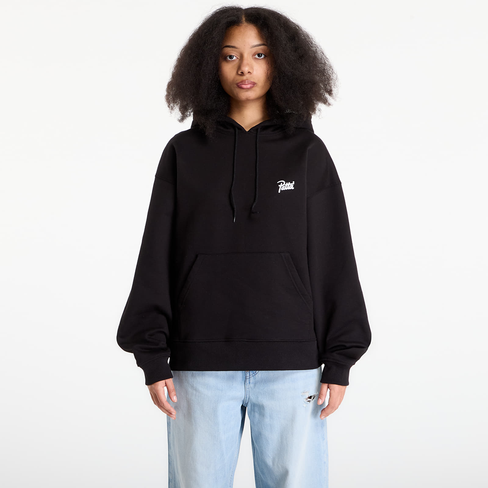 Mikiny Patta Protect Yourself Hooded Sweater UNISEX Black