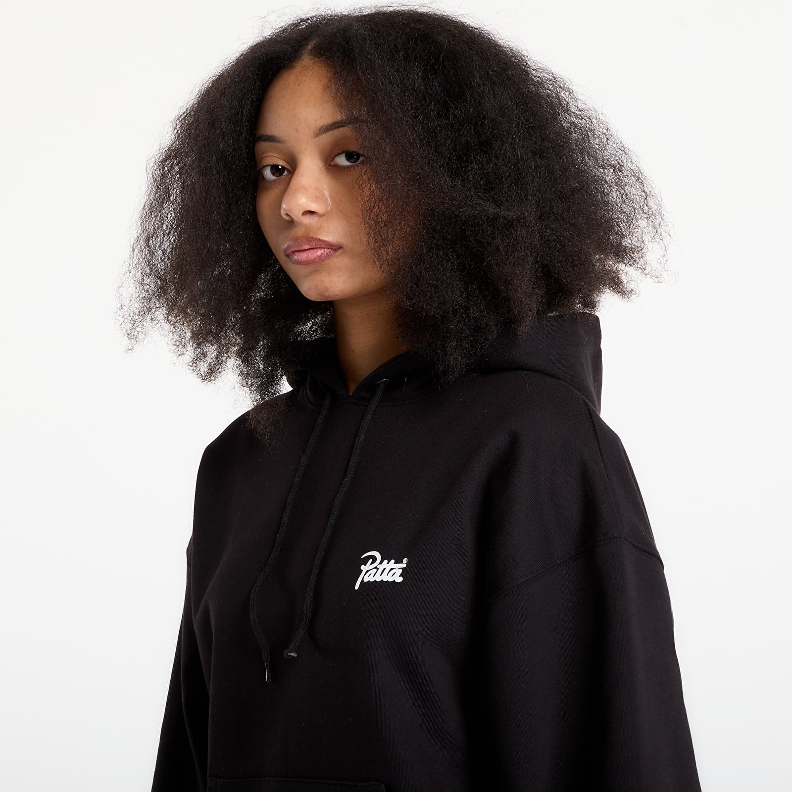 Mikiny Patta Protect Yourself Hooded Sweater UNISEX Black