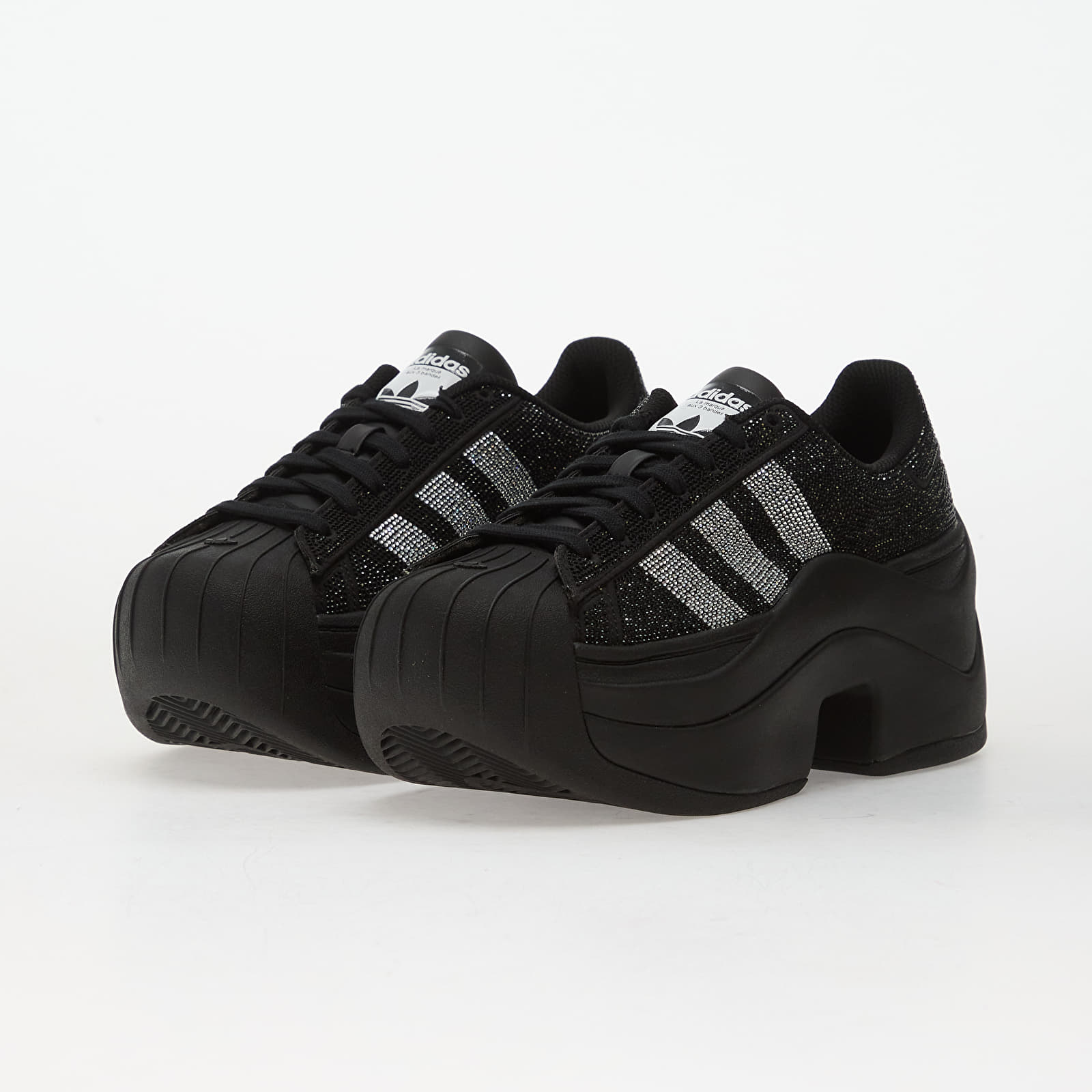 Γυναικεία παπούτσια adidas Superstar Bold Core Black/ Silver Metallic/ Ftw White