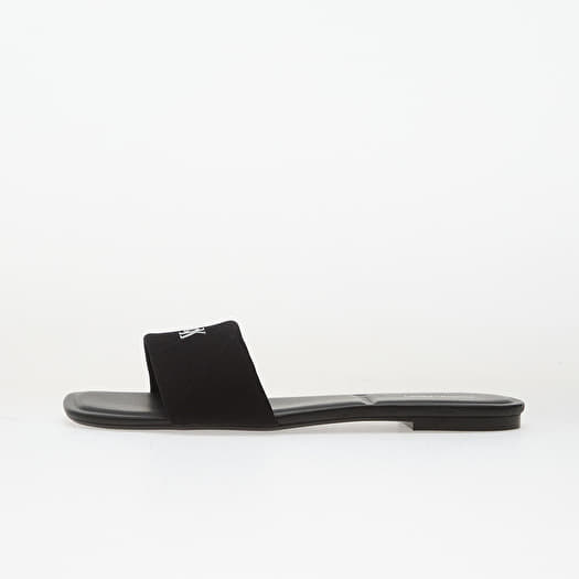 Calvin Klein Square Flat Sandal Can Black