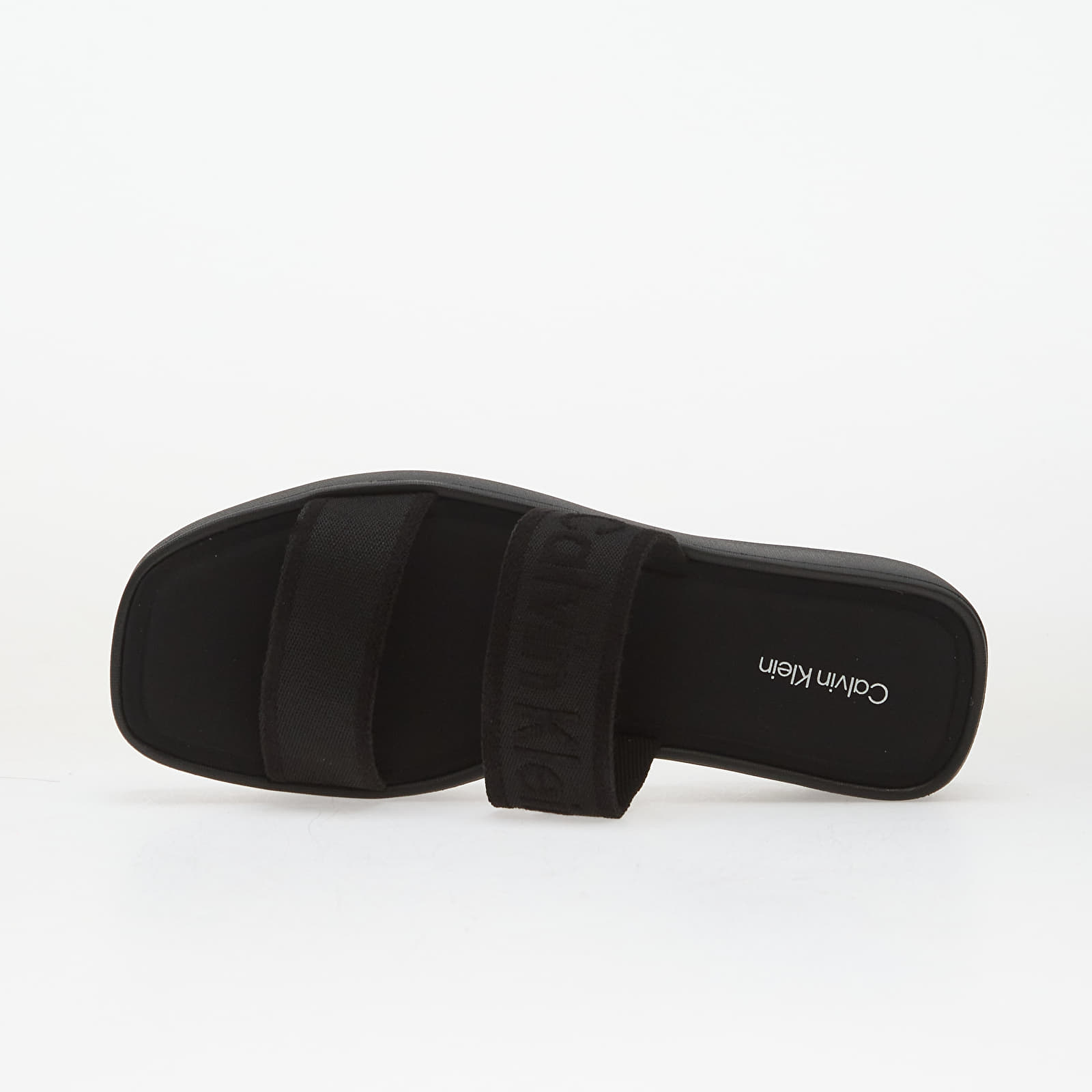 Slides Calvin Klein Flatform Sandal Webbin Black