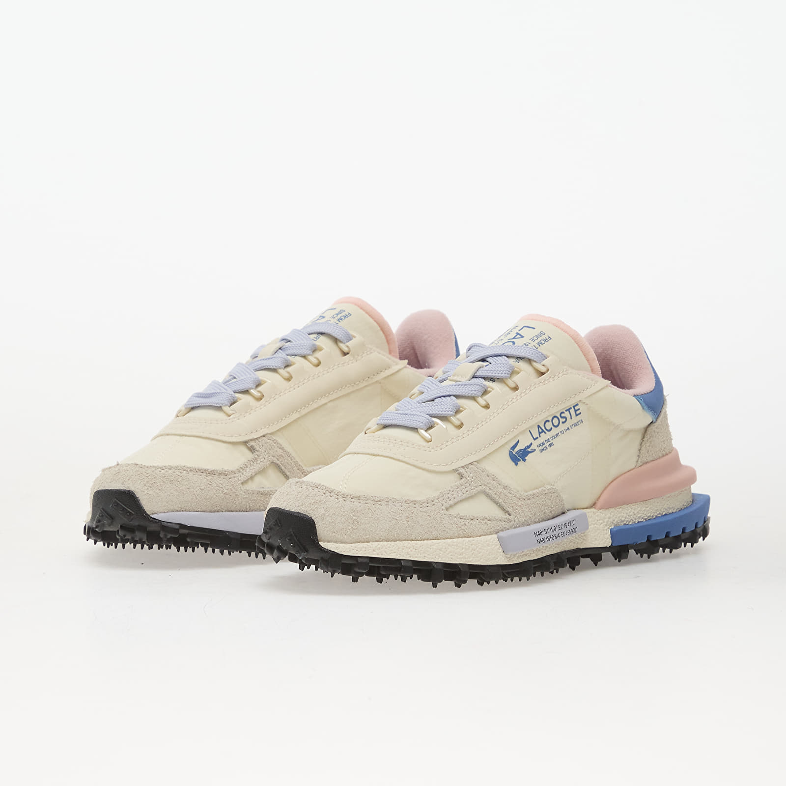 Damesko LACOSTE Elite Active Off White/ lt Pink/ Blue
