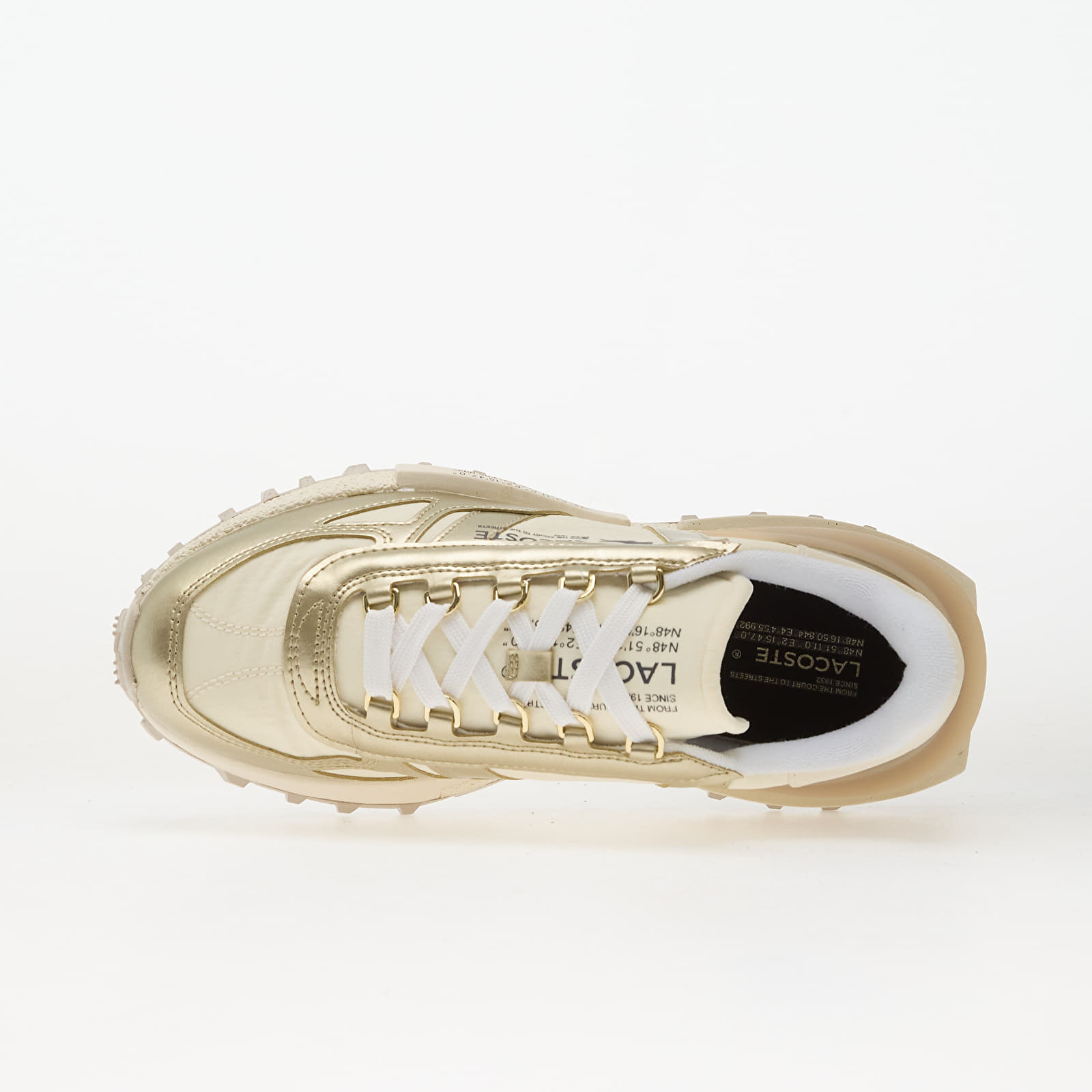 Chaussures et baskets femme LACOSTE Elite Active White/ Gold