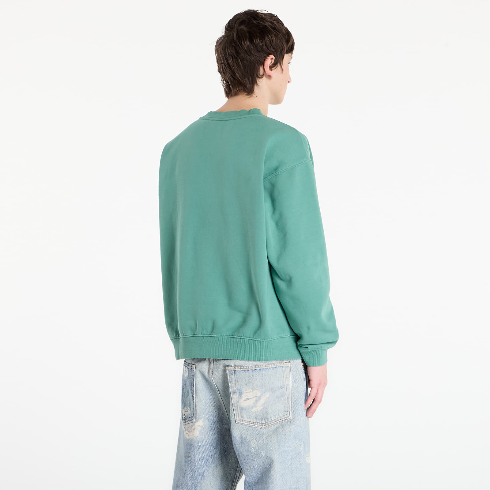 Sweatjacken und Sweatshirts OBEY Collegiate Pigment Crew Pigment Rainforest