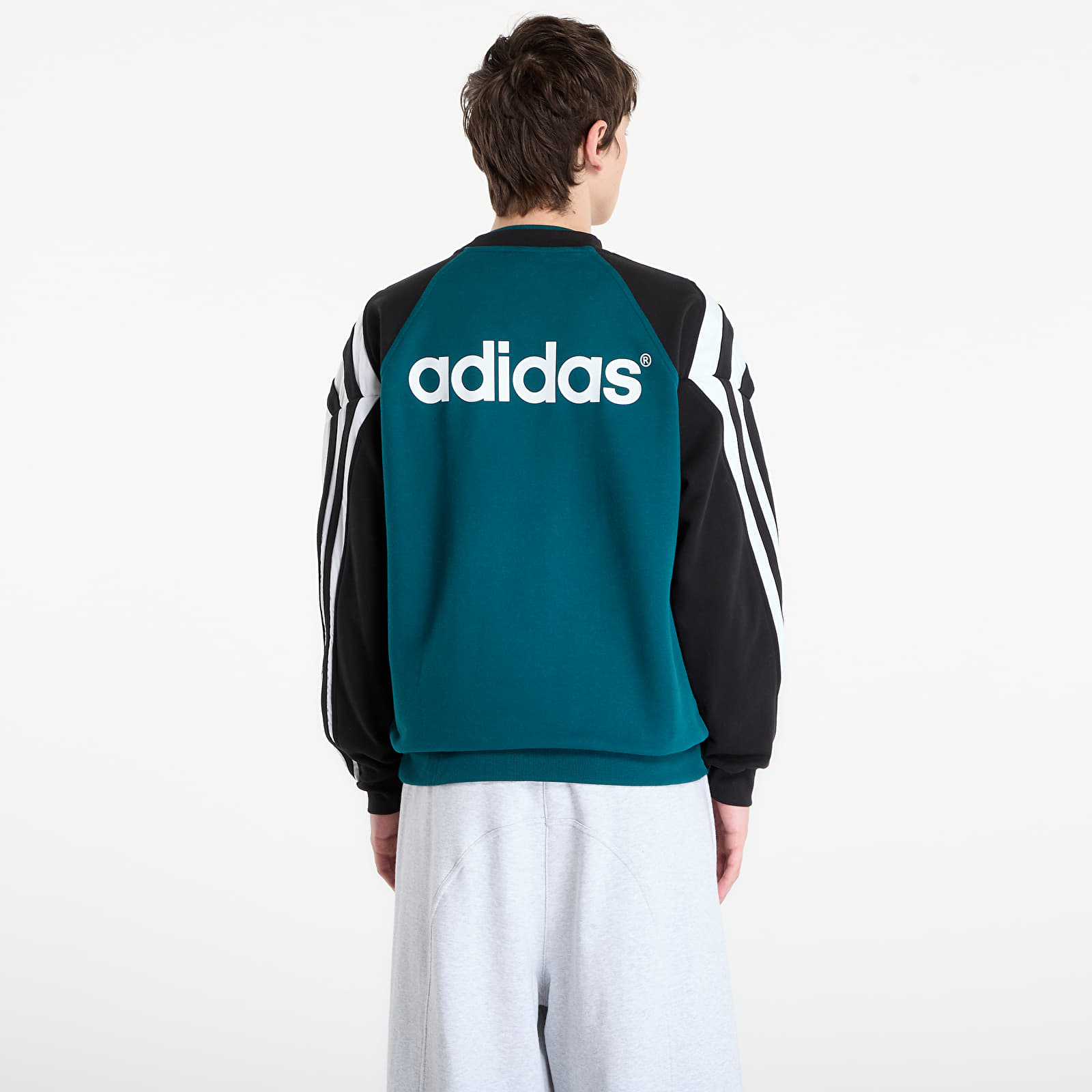 Pánské mikiny adidas Liverpool Fc Crew Sweat 95 Rich Green/ Black