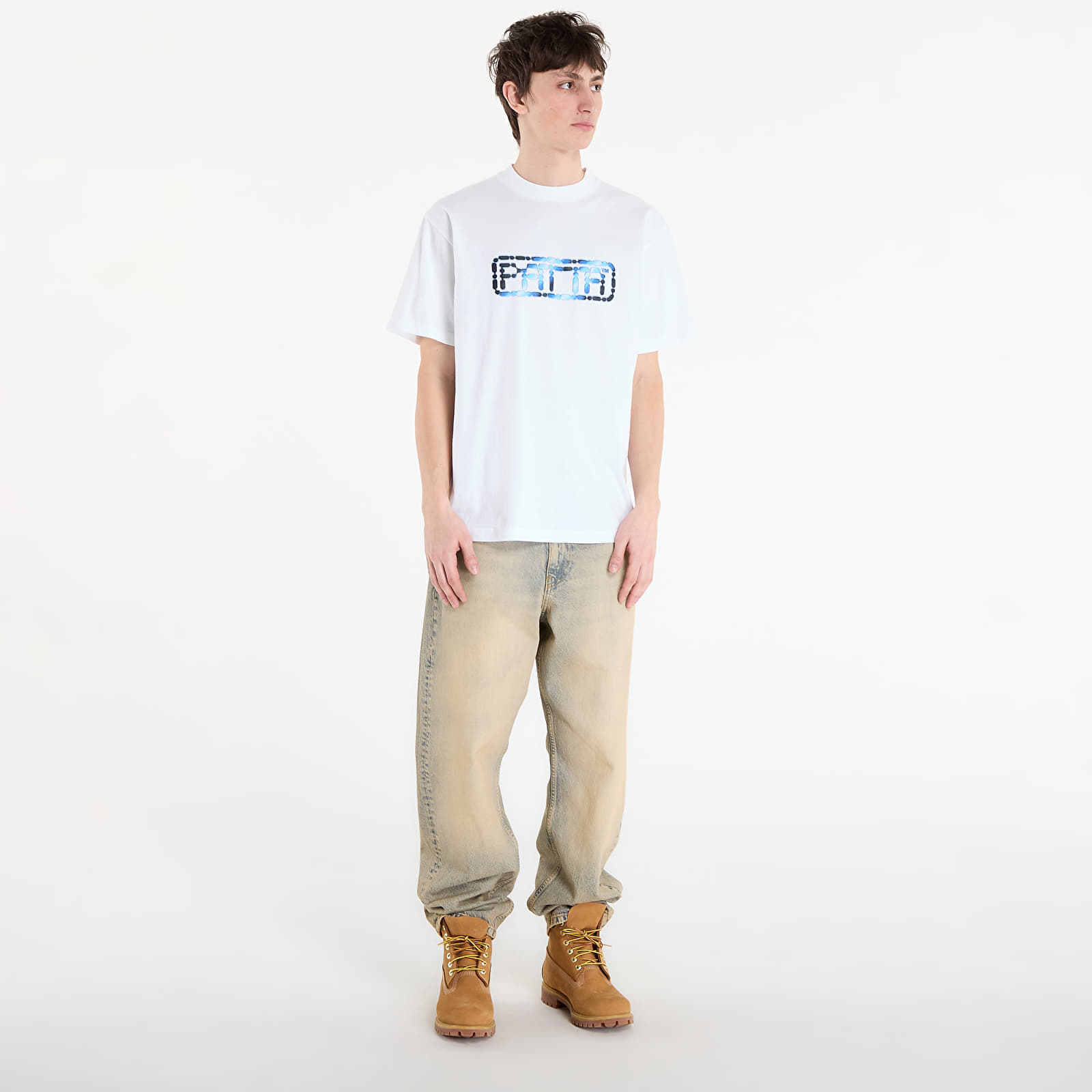Džinsai Patta Dirty Whiskers Denim Pants Sandwashed Light Blue Denim