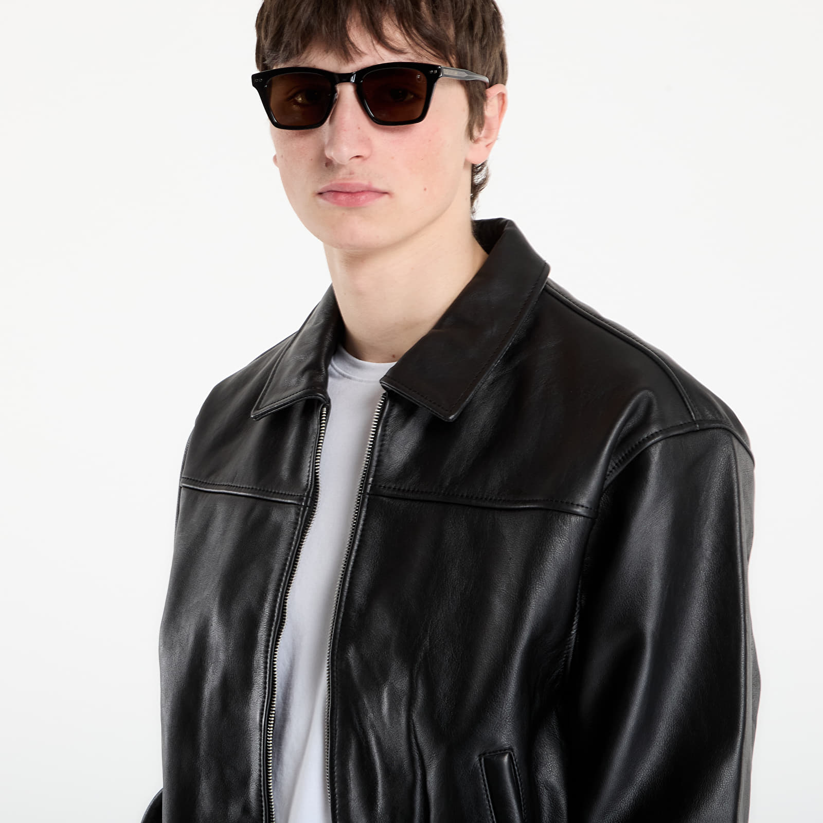 Chaquetas Patta Leather Bomber Jacket UNISEX Black