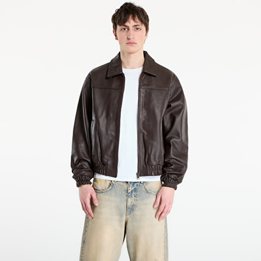 Giacca Patta Leather Bomber Jacket UNISEX Coffee Bean