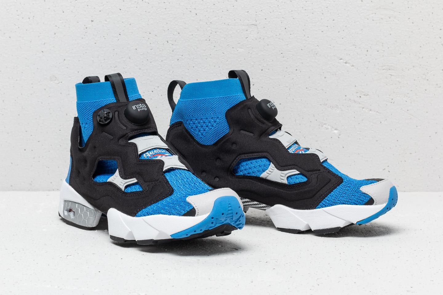 Men s shoes Reebok Instapump Fury OG Ultraknit Echo Blue Black Steel Silver Footshop