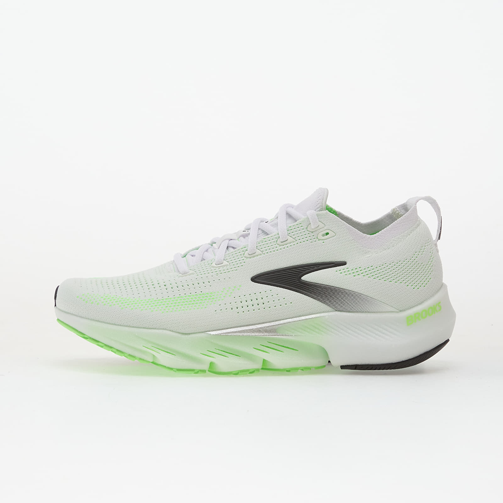 Herren Sneaker und Schuhe Brooks Glycerin Flex M White/ Green Gecko