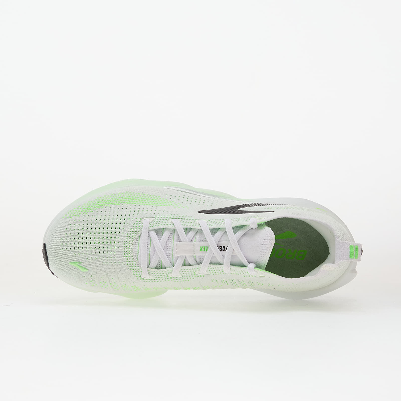 Herren Sneaker und Schuhe Brooks Glycerin Flex M White/ Green Gecko