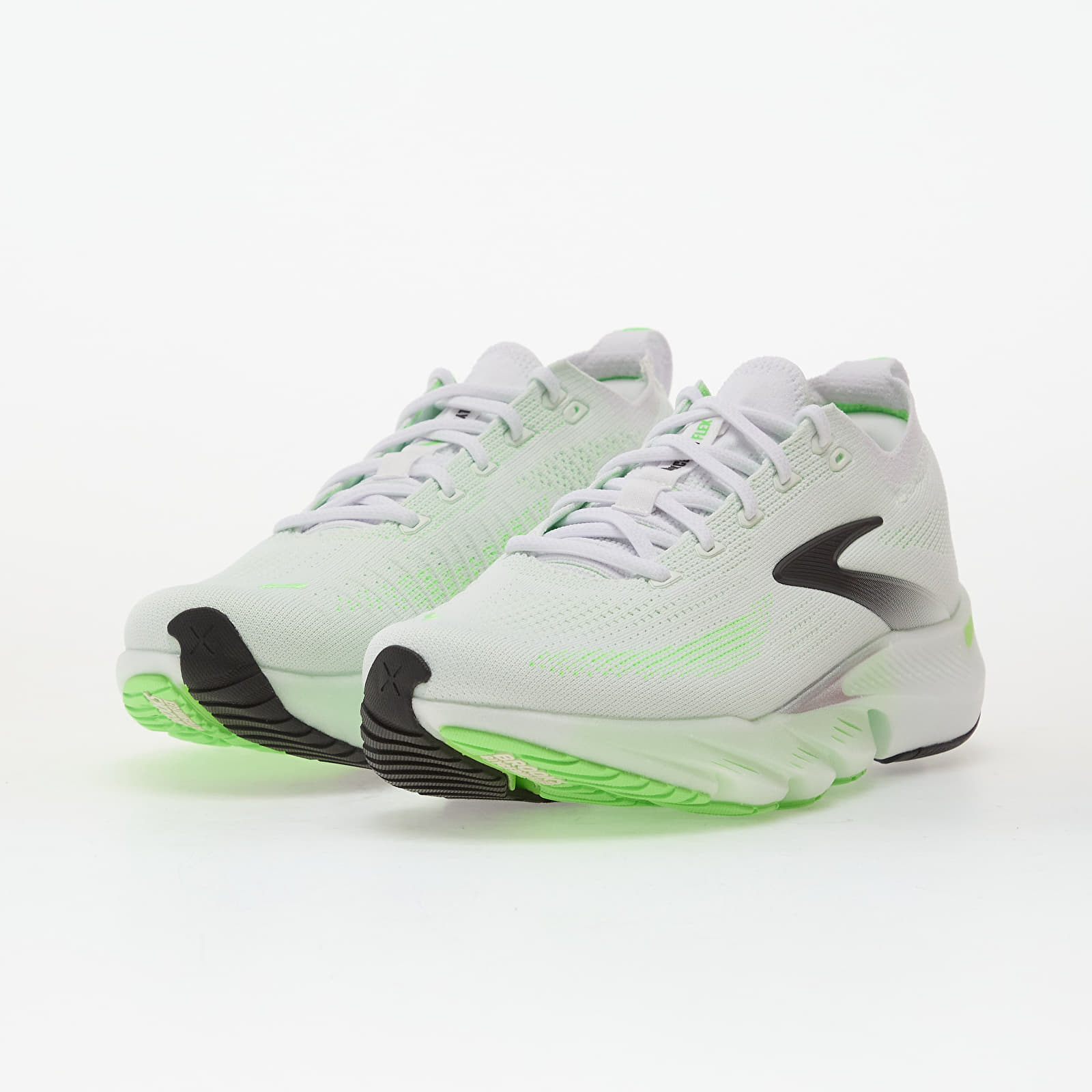 Herren Sneaker und Schuhe Brooks Glycerin Flex M White/ Green Gecko