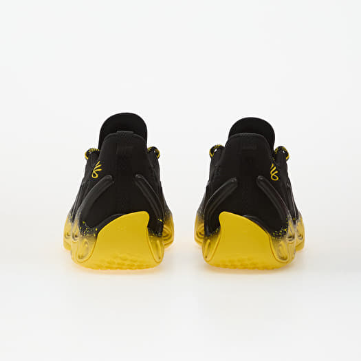 curry black and yellow shoes