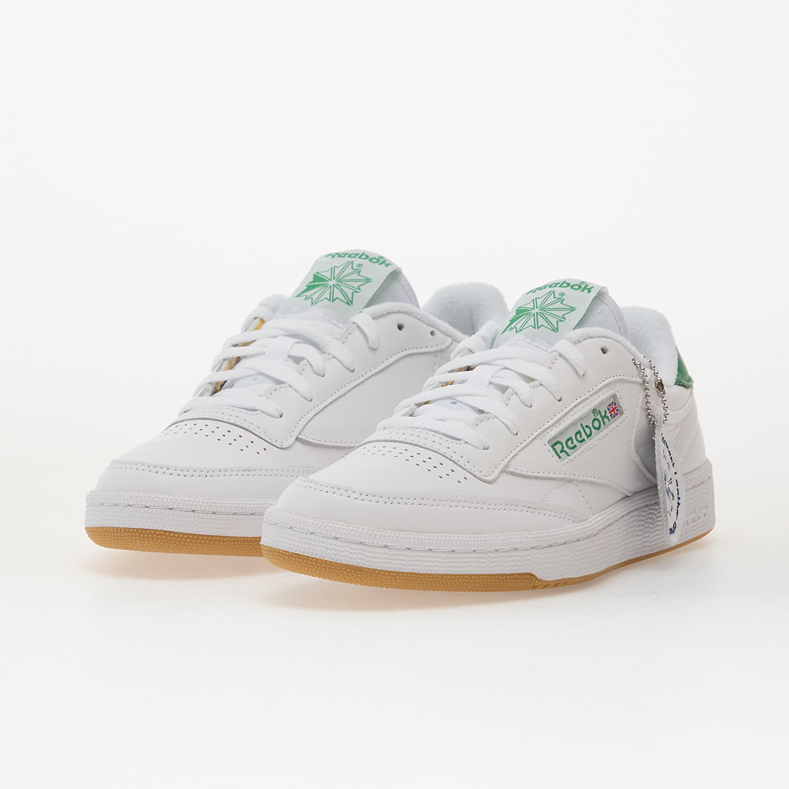 Herren Sneaker und Schuhe Reebok Club C 85 Ftwr White/ Glen Green/ Rbk Rubber Gum1