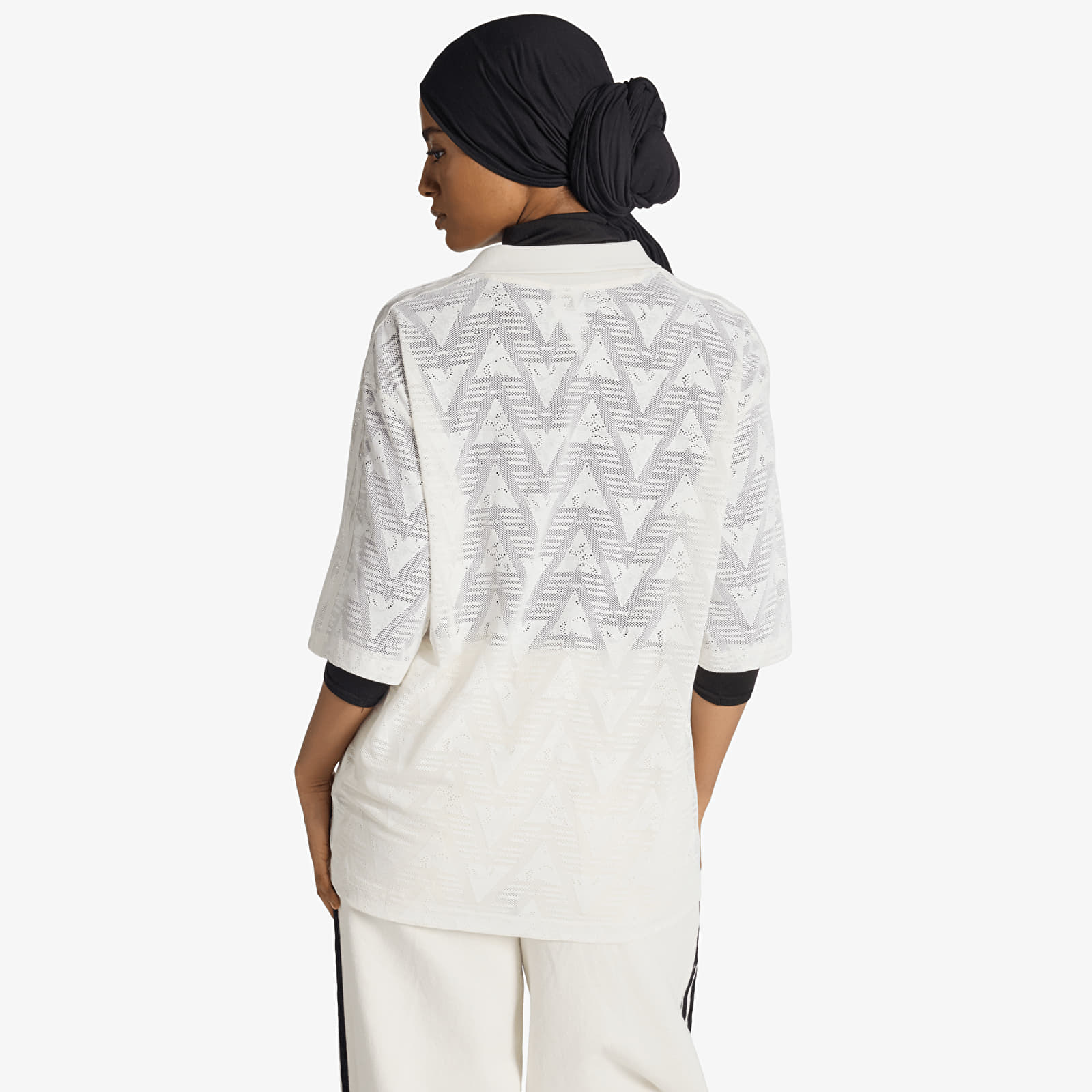 Women's jerseys adidas Lace Football Jersey Cloud White