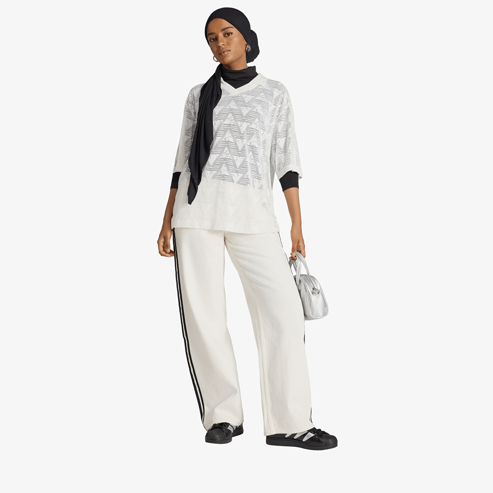 Women's jerseys adidas Lace Football Jersey Cloud White