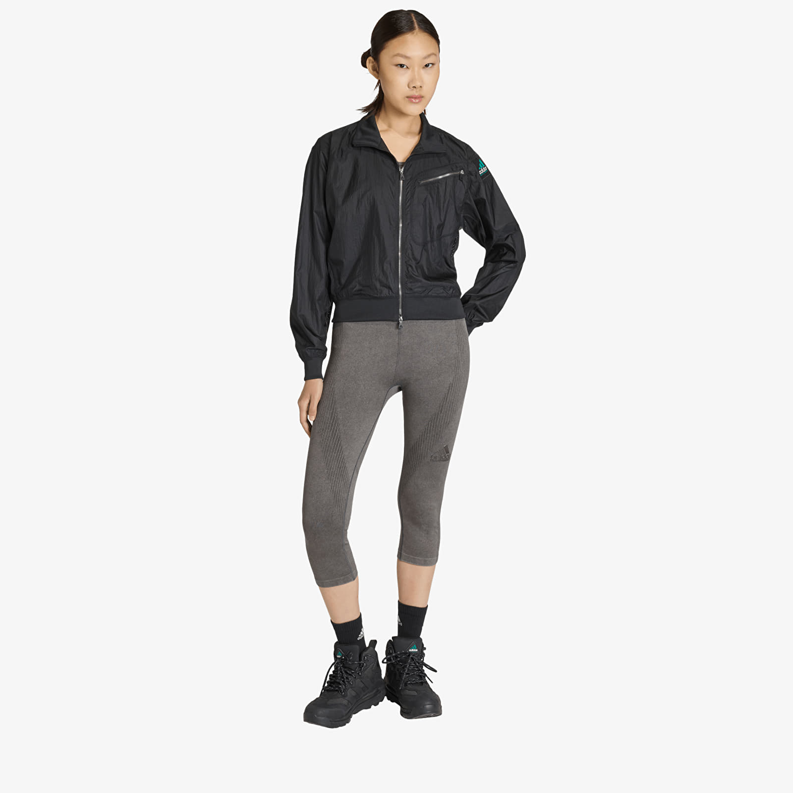 Γυναικεία φούτερ  adidas Eqt Zipped Tt Black