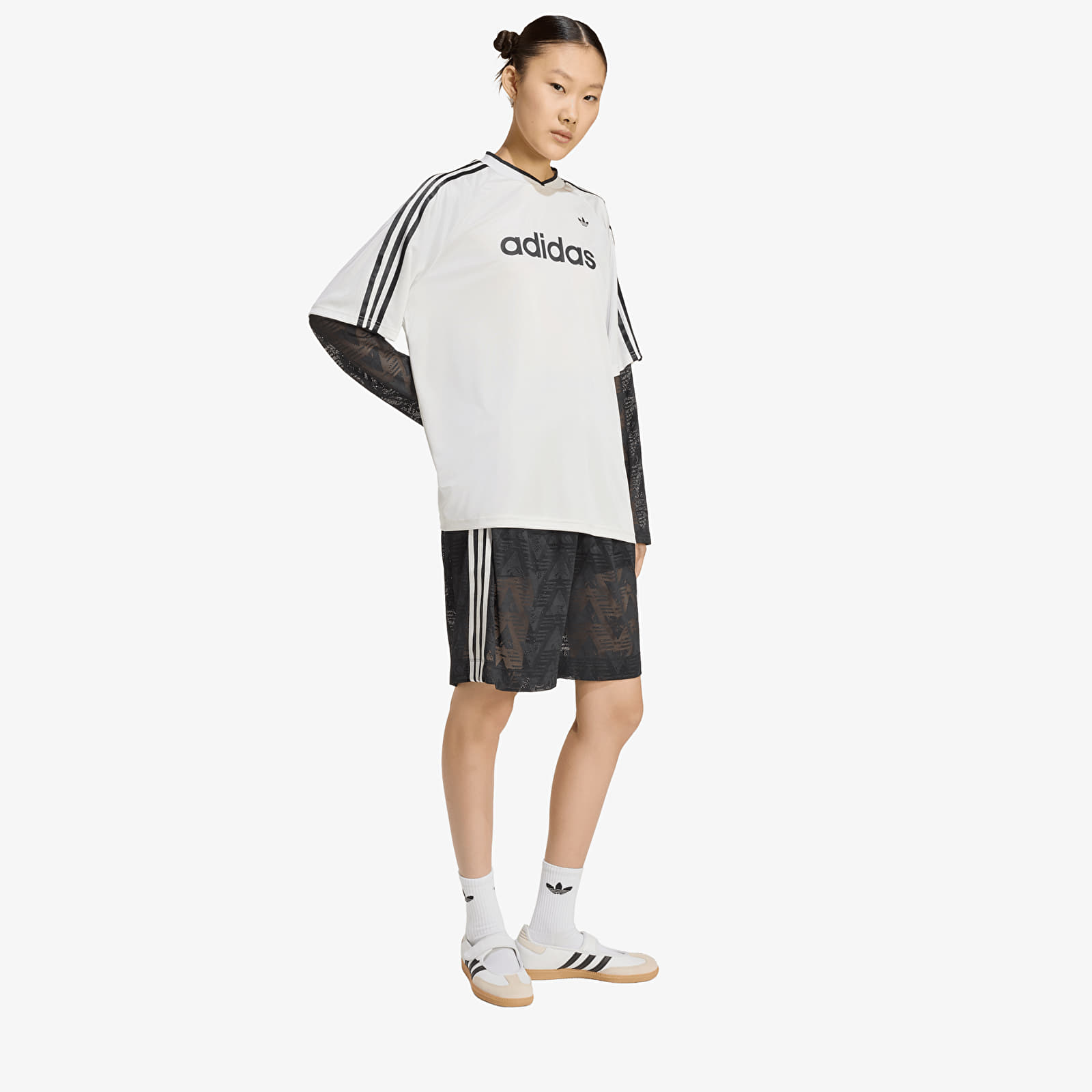 Women's jerseys adidas Lace Long-Sleeve Jersey Cloud White