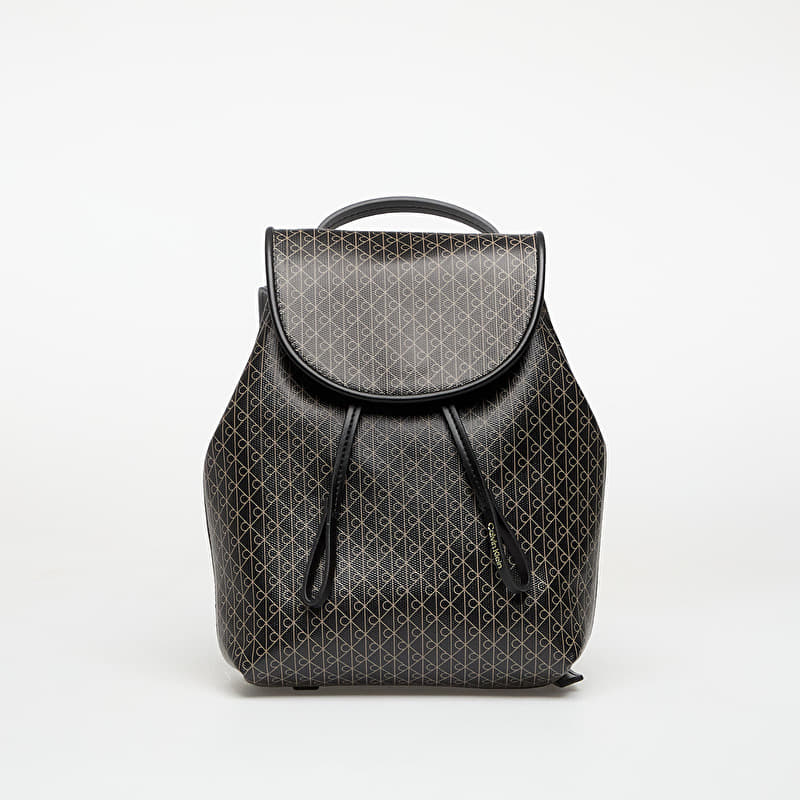 Calvin Klein Emblem Aop Mini Backpack Black