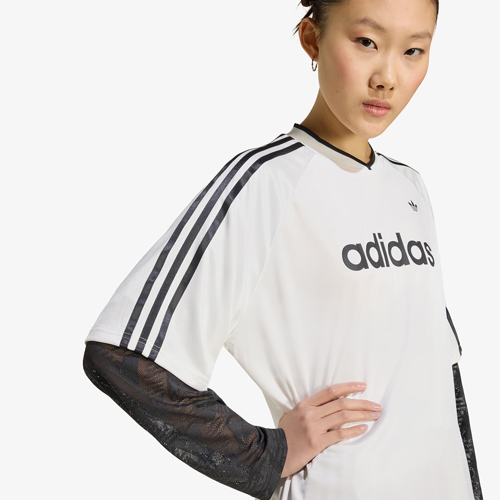 Women's jerseys adidas Lace Long-Sleeve Jersey Cloud White