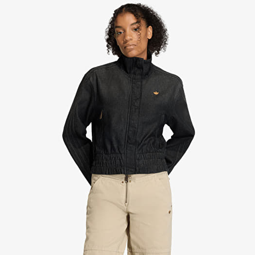 adidas Essentials Denim Track Top True Black Denim