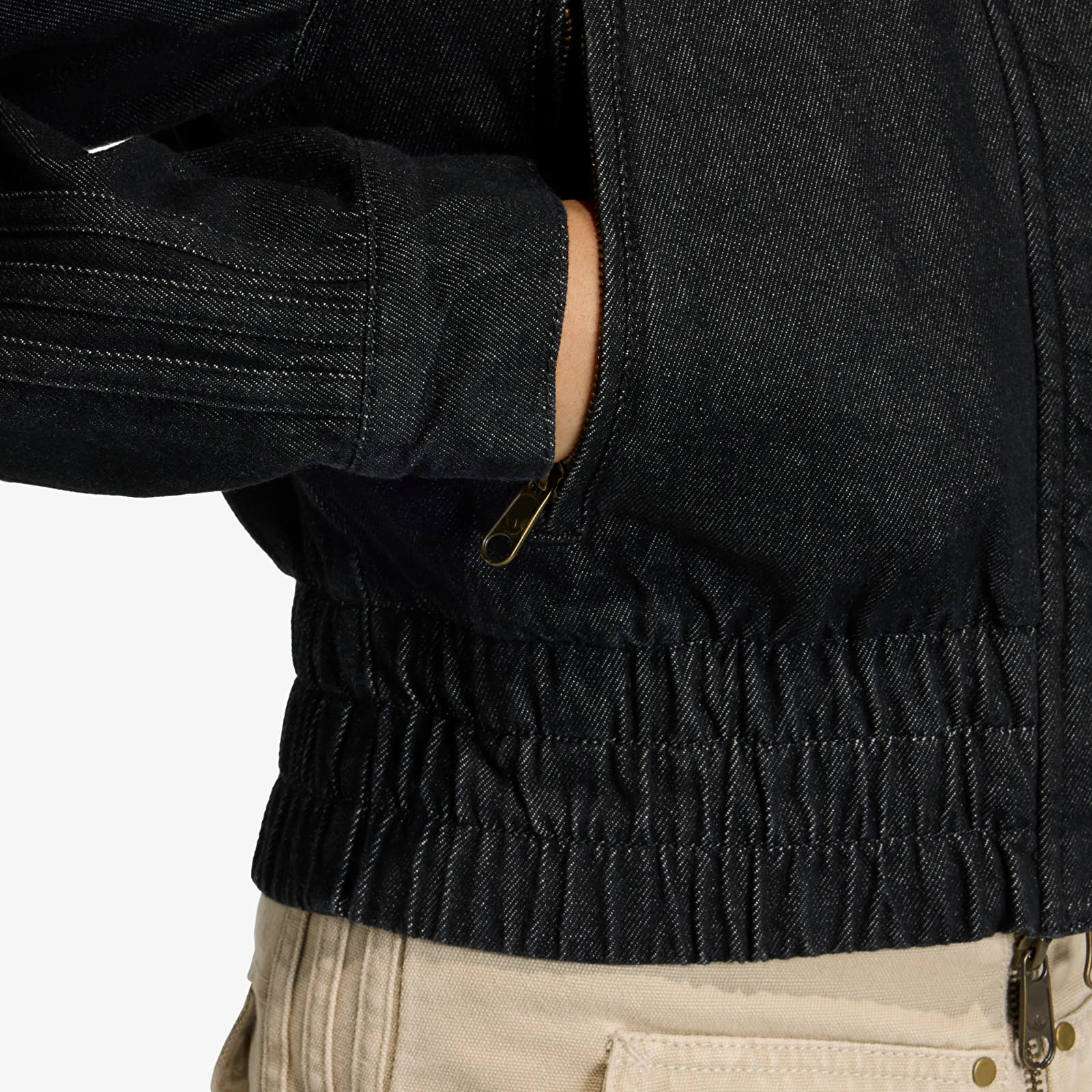 Giacche da donna adidas Essentials Denim Track Top True Black Denim