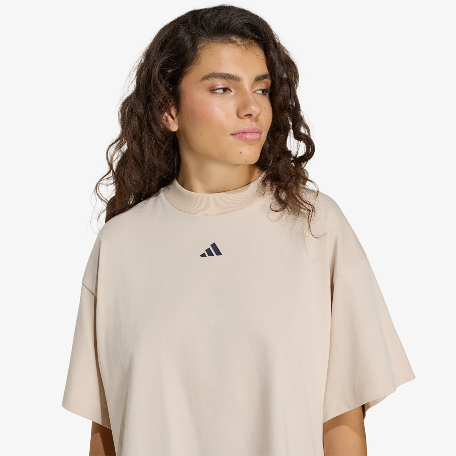 Damen T-Shirts adidas 3-Stripes Studio T-Shirt Crystal Linen