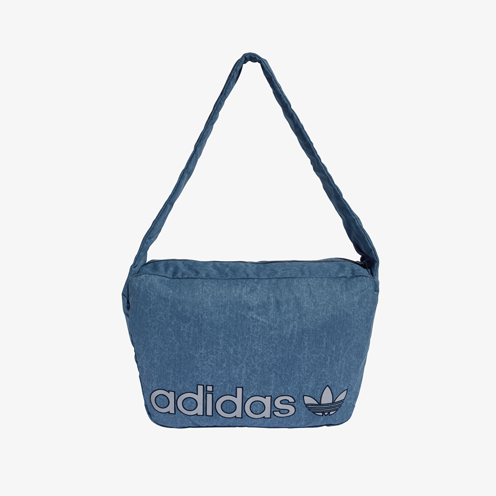 Pánske tašky cez rameno adidas Shopper Washed Effect Bag Light Denim