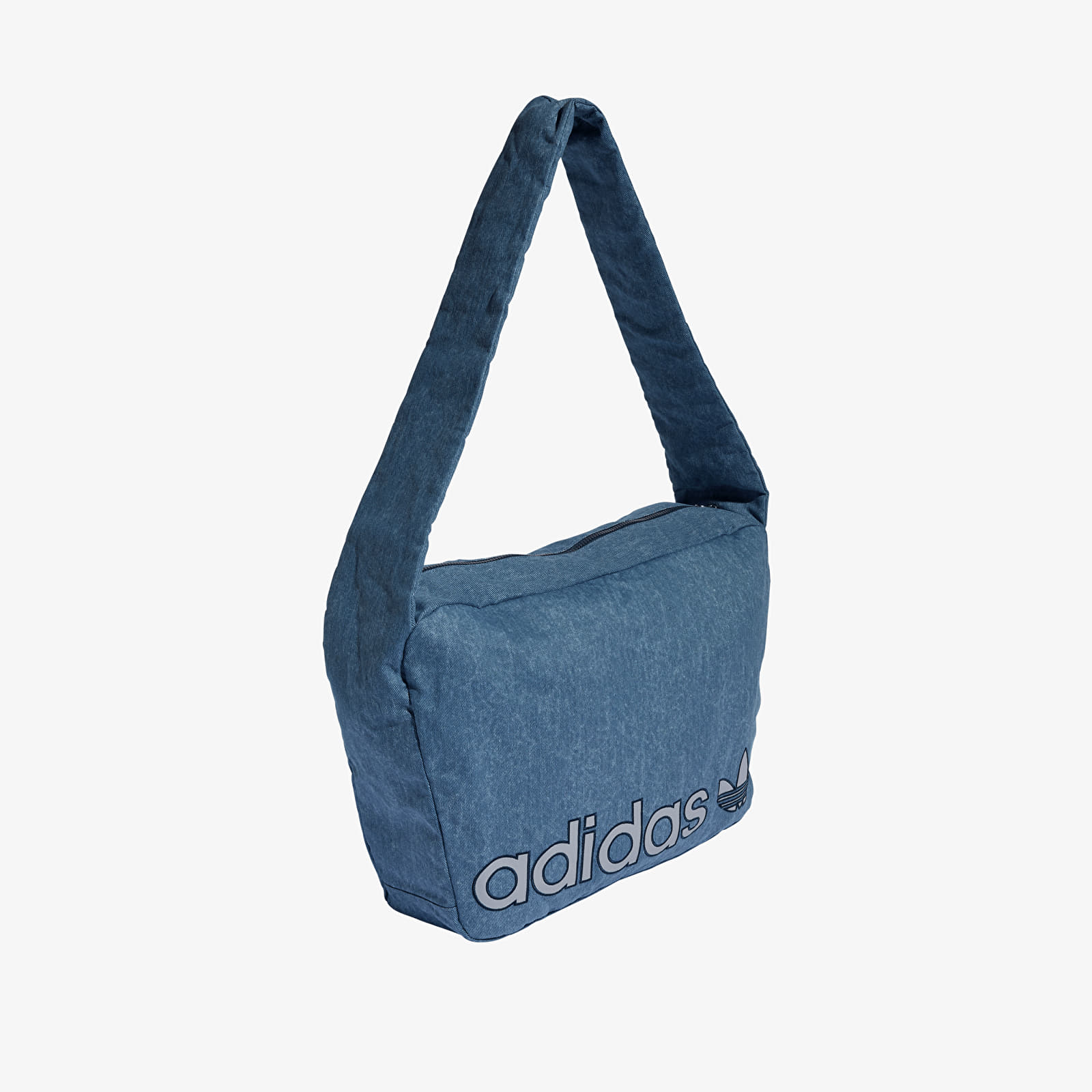Pánske tašky cez rameno adidas Shopper Washed Effect Bag Light Denim
