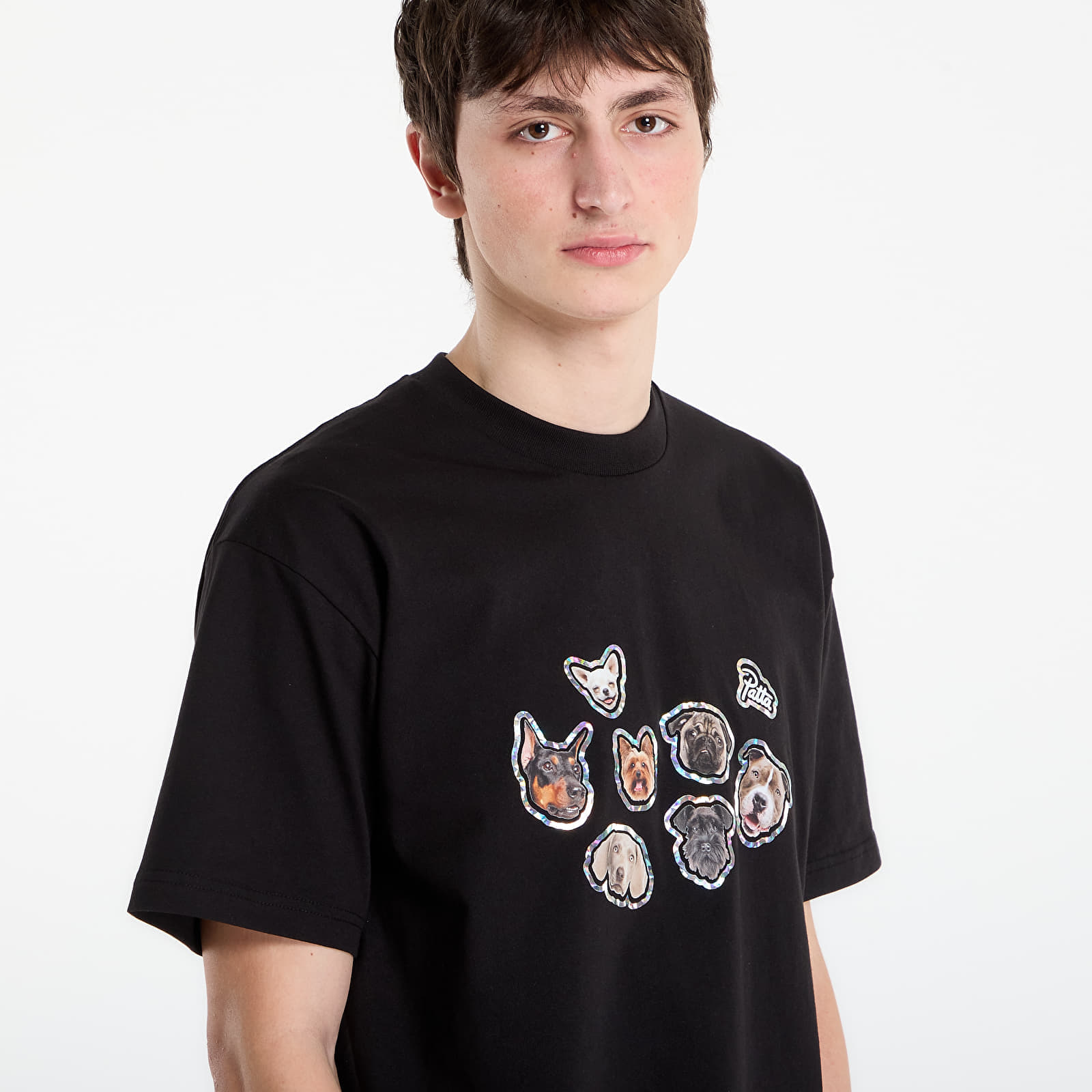  T-shirt Patta Dogs T-shirt Unisex Black Xl 