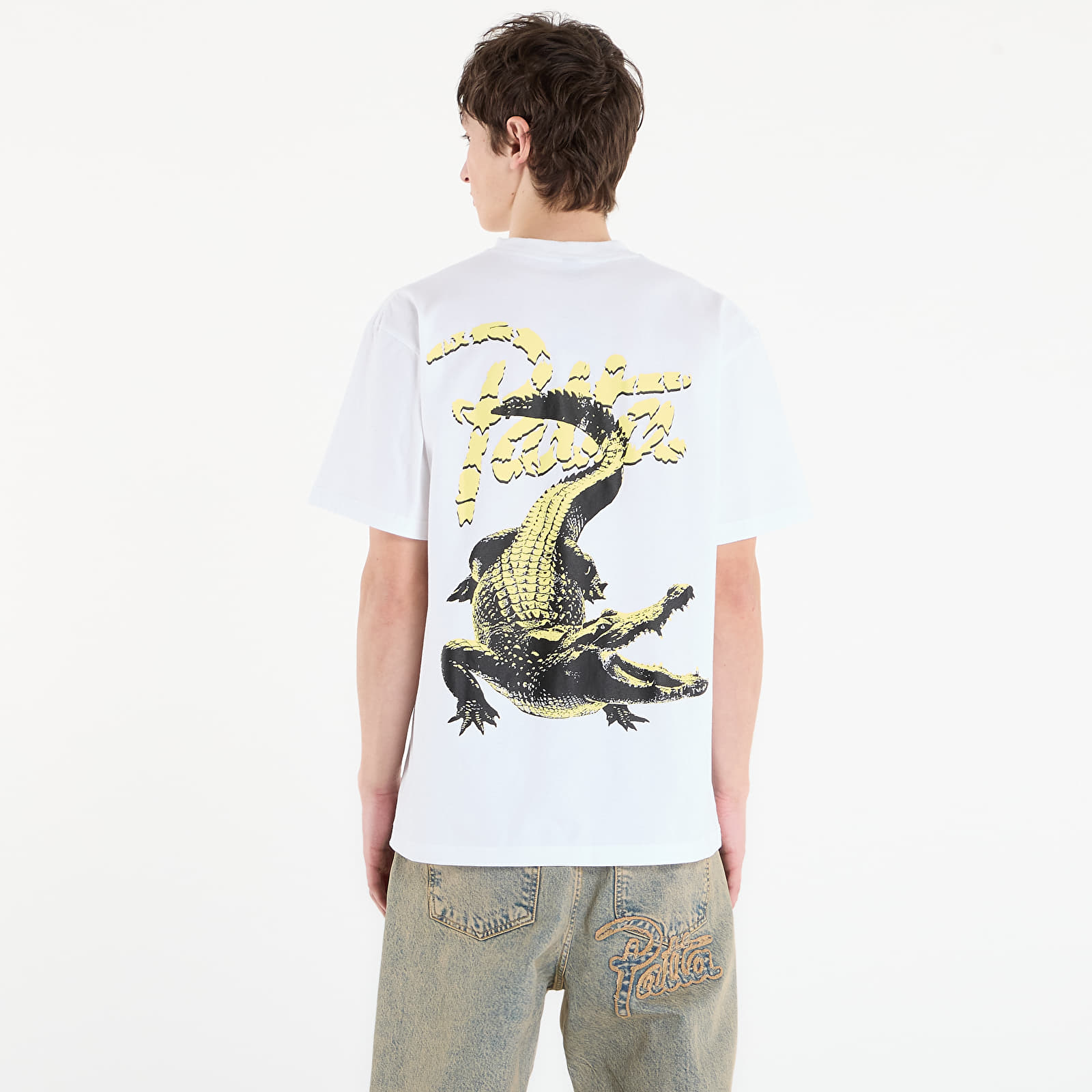 Trička Patta Croco T-Shirt UNISEX White