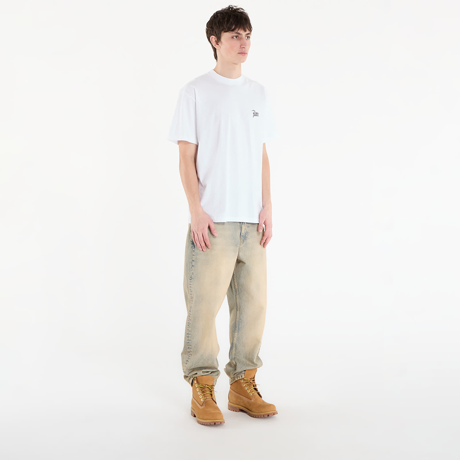 Trička Patta Croco T-Shirt UNISEX White