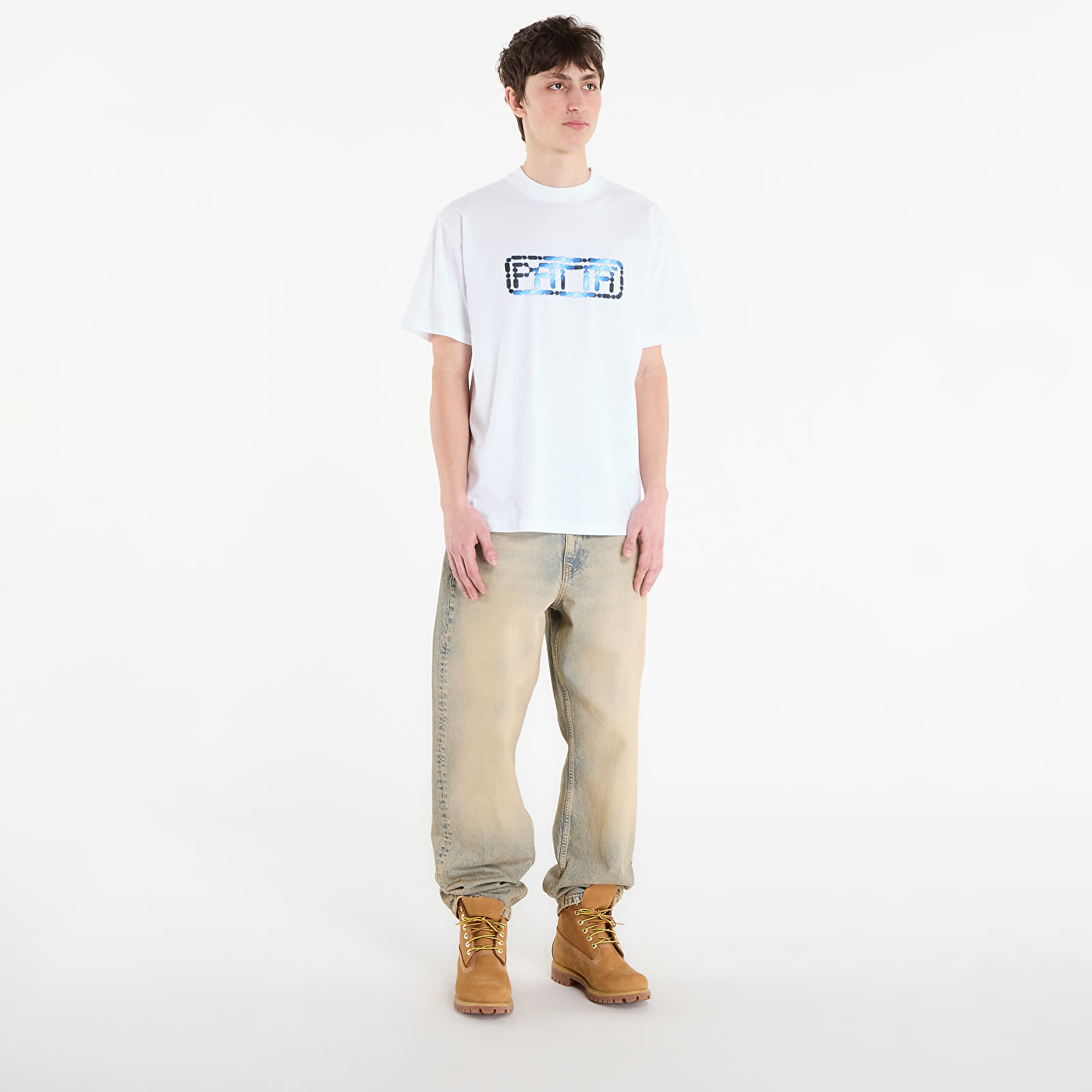 Trička Patta Bike Chain T-Shirt UNISEX White