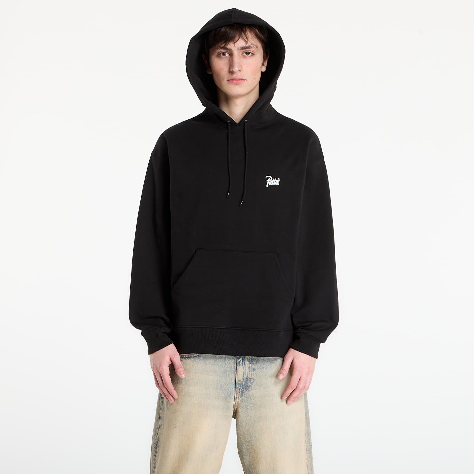 Mikiny Patta Protect Yourself Hooded Sweater UNISEX Black