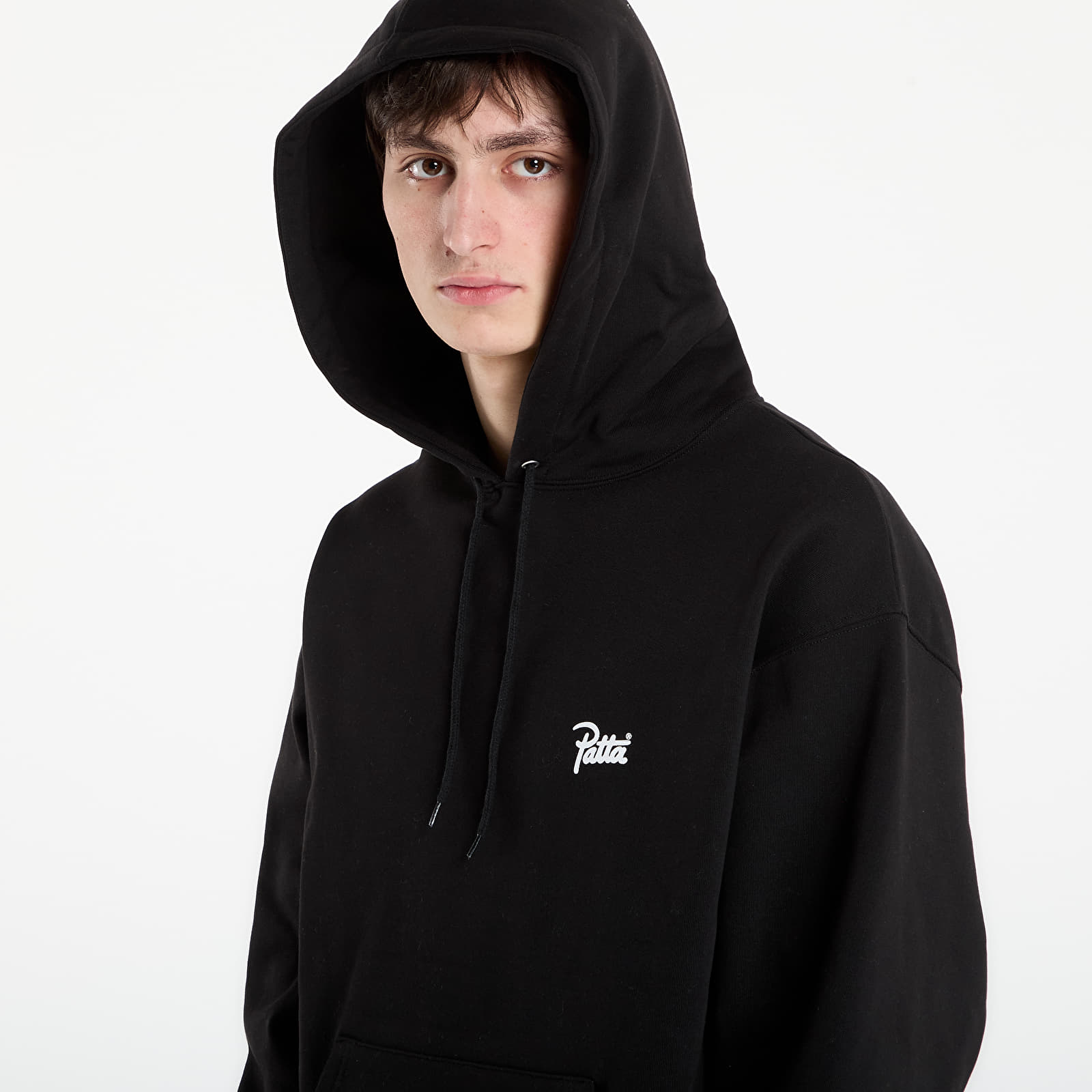 Mikiny Patta Protect Yourself Hooded Sweater UNISEX Black