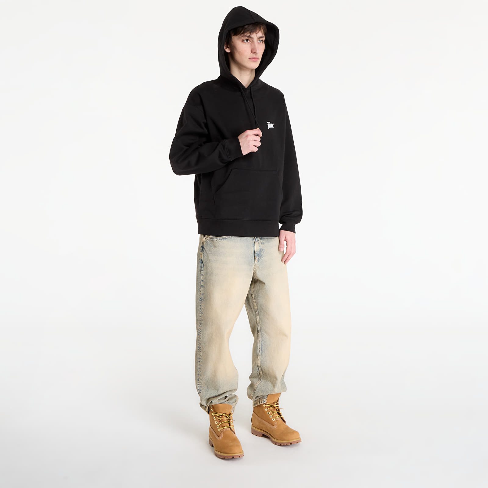 Mikiny Patta Protect Yourself Hooded Sweater UNISEX Black