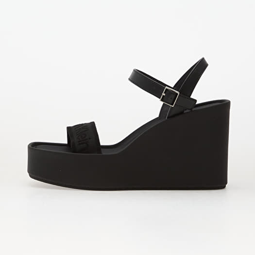 Calvin Klein Wedge 70 Sandal Webbin Black